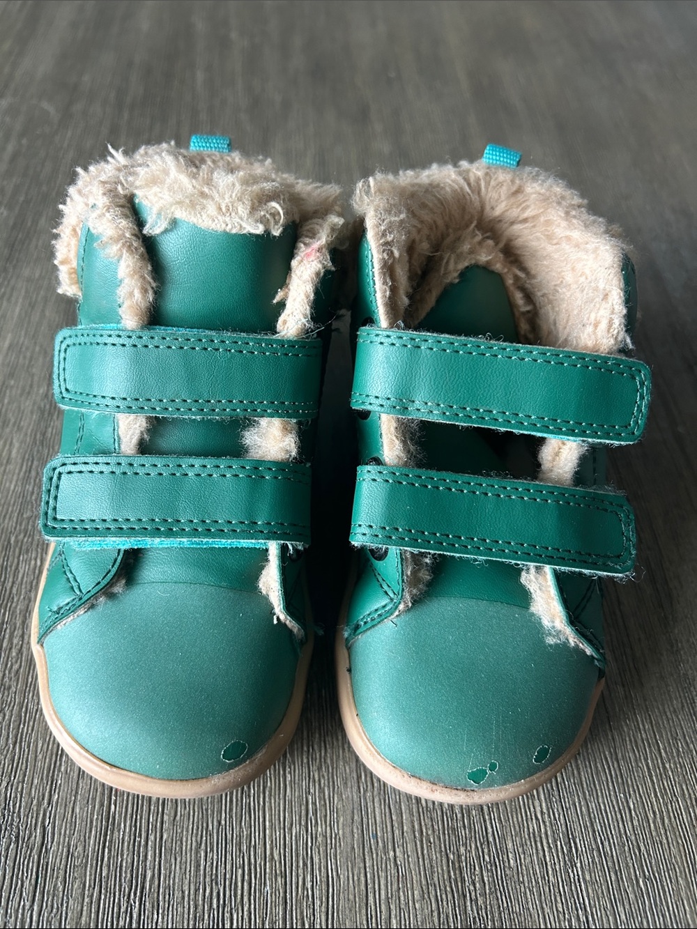 Ten Little Furry High Tops, Sz. 8, Gently Used.